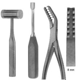 Mallets, Tampers, Chisels, Gauges, Bone Holding Forceps, Bone Rongeurs, Bone Cutting Forceps, Meniscus Instruments